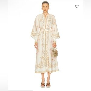 NWT Zimmermann HYPNOTIC Buttoned midi dress size 1